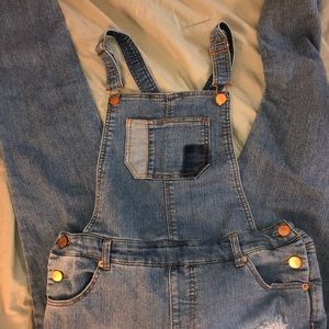 Denim overalls